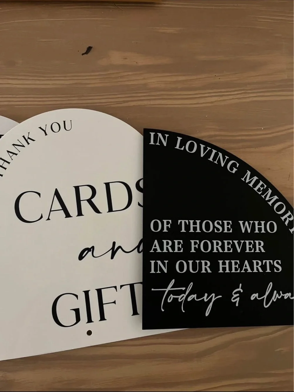 Neutral Black & White Event Signs Set